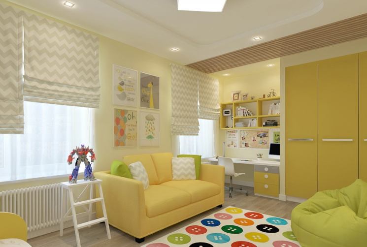 Детские комнаты | Готовые дизайн-проекты интерьера | сервис ГИГАДОМ