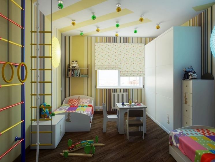 дизайн детской комнаты 9 кв