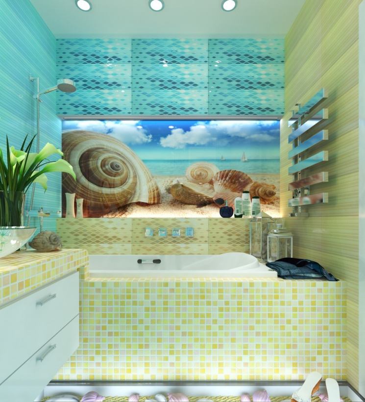 Ванная комната в морском стиле (69 фото)