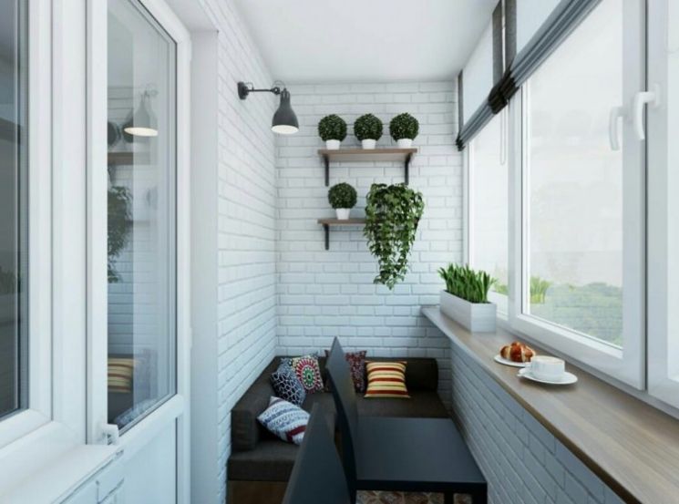 Дизайн кухни с балконом — 25 идей