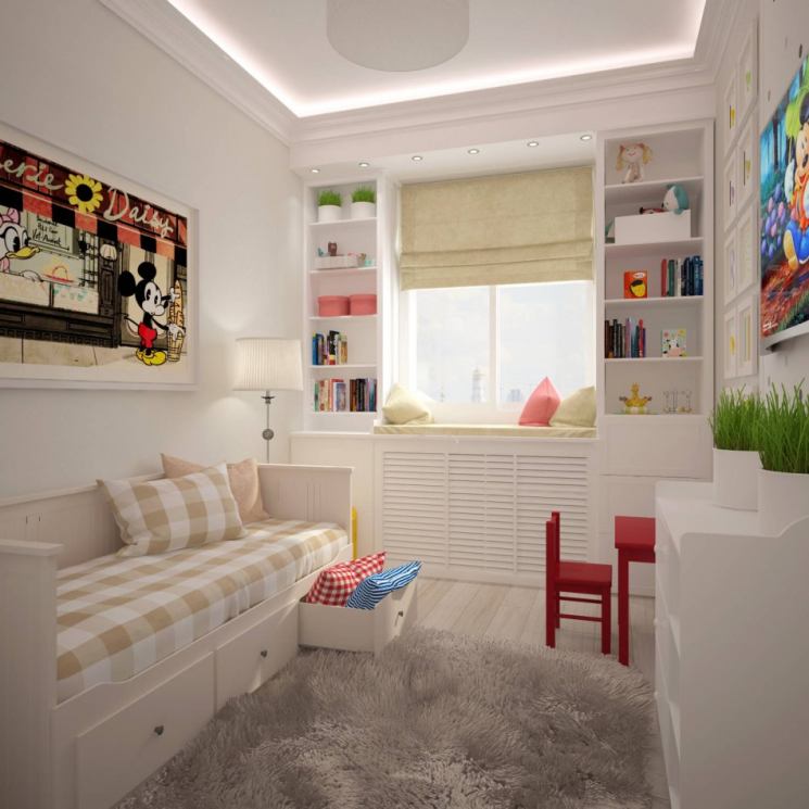 Варианты планировки и дизайна детских комнат на 10 кв. метрах