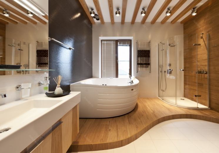 Ванная комната в частном доме: идеи дизайна и 60 фотопримеров