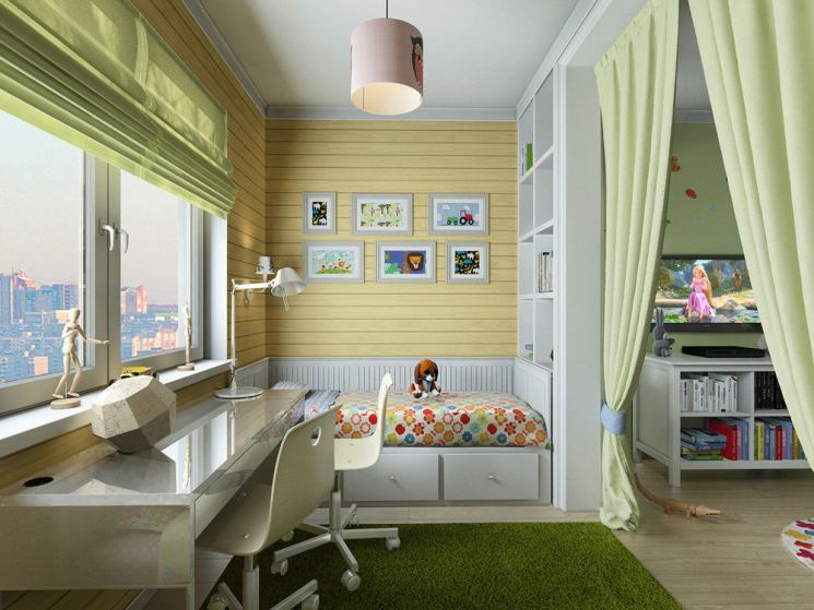Милые идеи дизайна детской комнаты